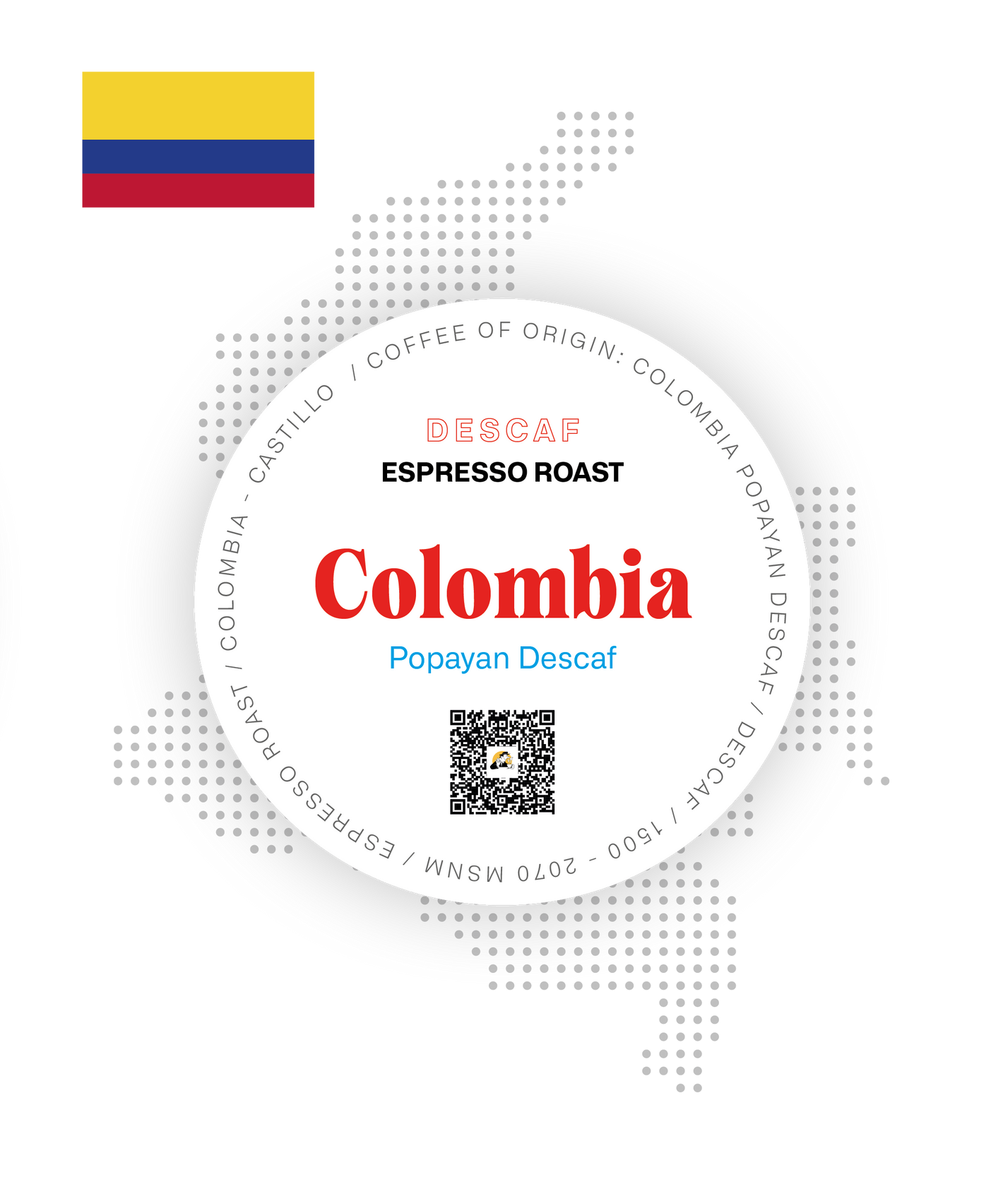 Colombia Popayan Descafeinat - Espresso Roast